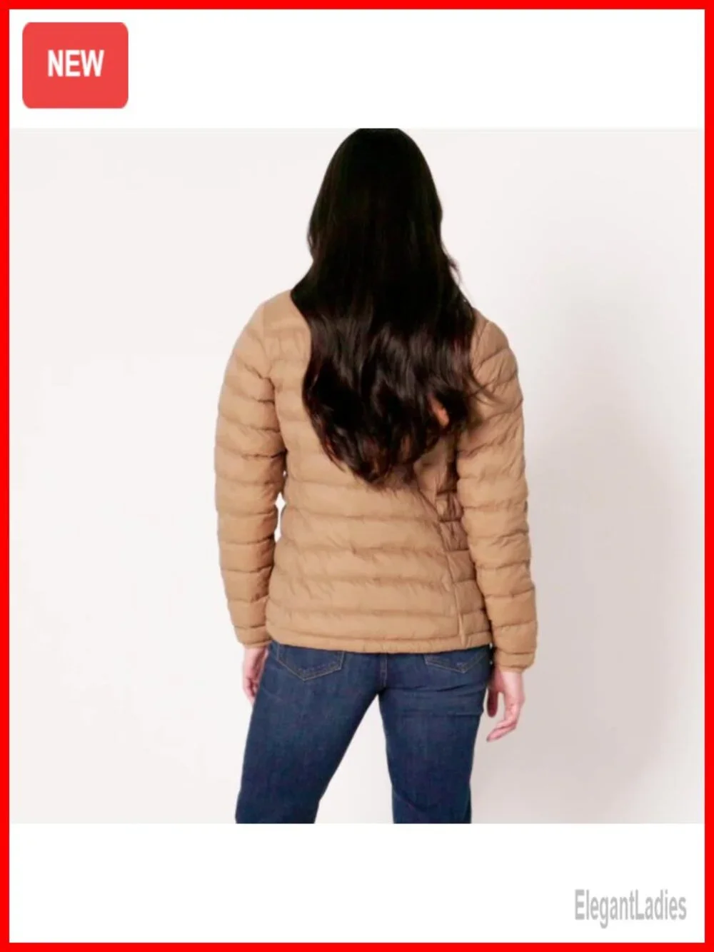 Women's Lightweight Water-Resistant Packable Puffer Jacket Long-Sleeve Quilted